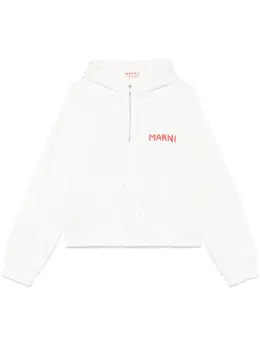 Marni: Белая толстовка 