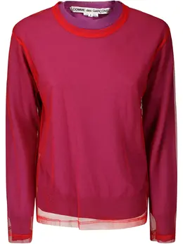 Comme Des Garçons: Фиолетовый топ 