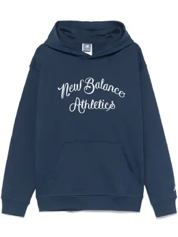 New Balance: Синяя толстовка 