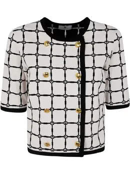 Elisabetta Franchi: Жаккардовый кардиган 