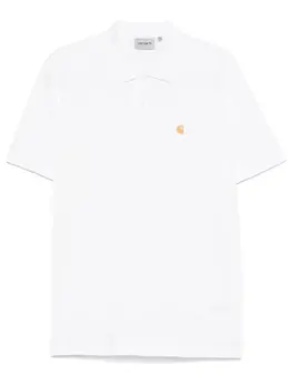 Carhartt WIP: Белое поло 
