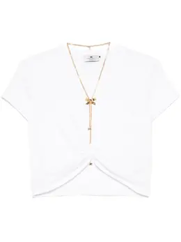 Elisabetta Franchi: Колье с бантом 