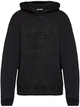 Emporio Armani: Чёрная толстовка 