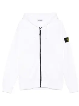 Stone Island: Белая толстовка  Compass