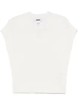 DKNY: Бежевый жилет 
