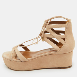 Aquazzura: Бежевые сандалии 