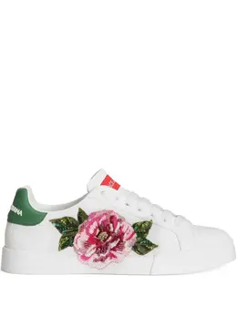 Dolce & Gabbana: Белые кроссовки 