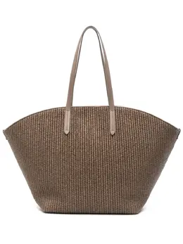 Brunello Cucinelli: Коричневая сумка-шоппер 