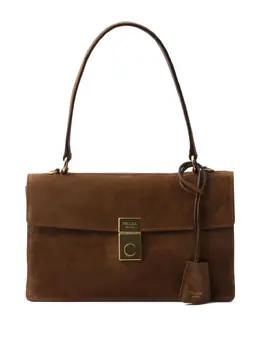 Prada: Коричневая сумка 