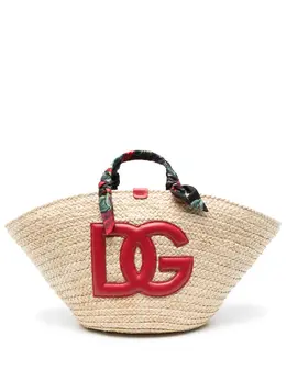 Dolce & Gabbana: Светлая сумка-шоппер  Kendra