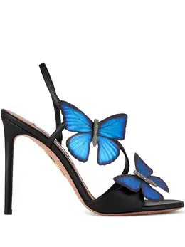 Aquazzura: Чёрные сандалии 