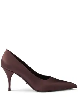 Prada: Бордовые туфли 