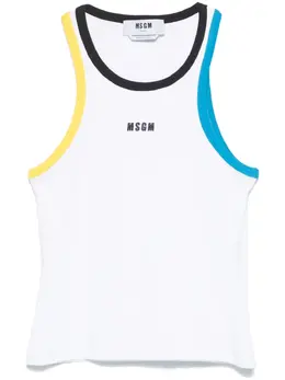 MSGM: Белая майка 