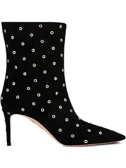 Aquazzura: Чёрные ботинки 