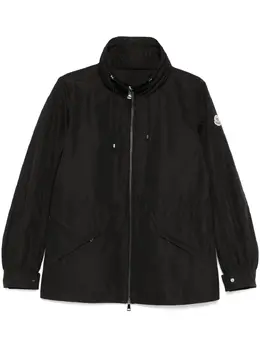 Moncler: Чёрный пуховик 