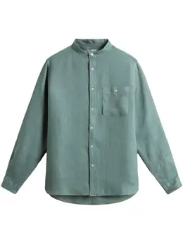 Woolrich: Рубашка с воротником-стойкой 