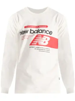 New Balance: Белая футболка 