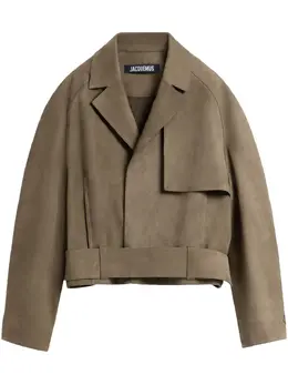 Jacquemus: Кожаная куртка 