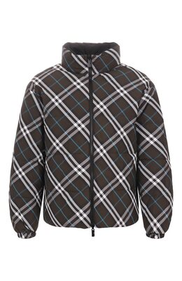 Burberry: Пуховик в клетку 