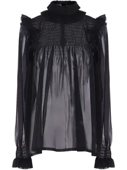 Saint Laurent: Прозрачная блуза 