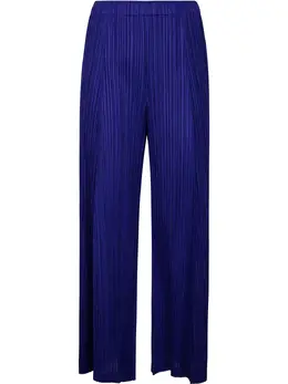Pleats Please Issey Miyake: Светлые брюки 