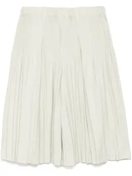 Homme Plissé Issey Miyake: Зелёные шорты 