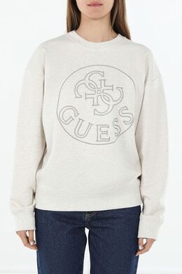 Guess: Бежевый свитшот 