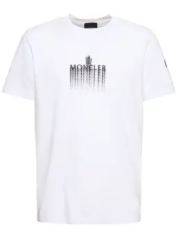 MONCLER: Хлопковая футболка 