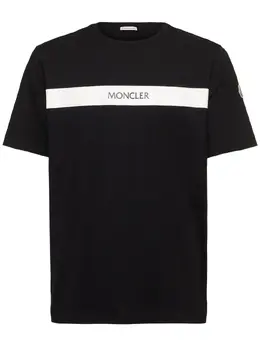 MONCLER: Хлопковая футболка 