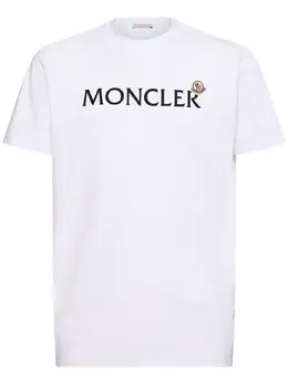 MONCLER: Хлопковая футболка 