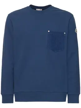 MONCLER: Хлопковый свитшот 