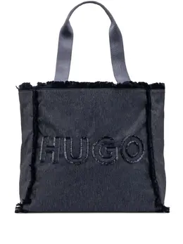 HUGO: Голубая сумка-шоппер 