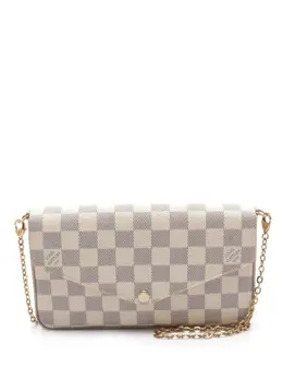 Louis Vuitton Pre-Owned: Белый клатч 