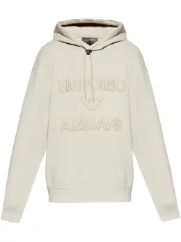 Emporio Armani: Бежевая толстовка 