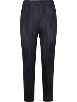 Pleats Please Issey Miyake: Чёрные брюки 