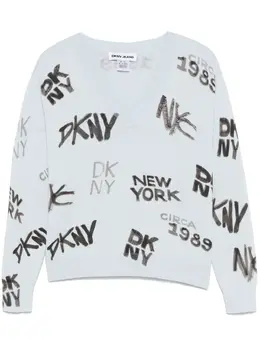 DKNY: Топ с принтом 