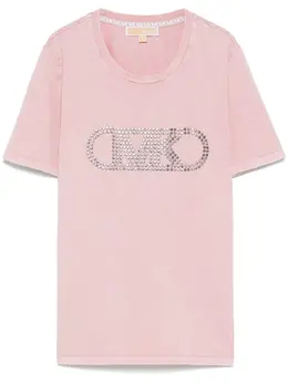 Michael Michael Kors: Розовая футболка 