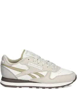 Reebok: Бежевые кроссовки  Classic Leather