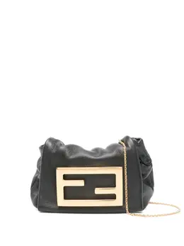 FENDI: Чёрная сумка  Baguette