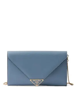 Prada: Голубой клатч 