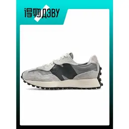 New Balance: Серые кеды  327