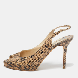Jimmy Choo: Двухцветные сандалии 