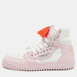 Off-White: Розовые кроссовки  Off Court