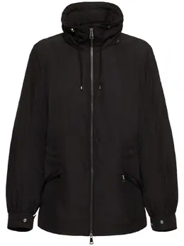 MONCLER: Пуховик с капюшоном 