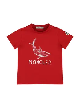 MONCLER: Хлопковая футболка 