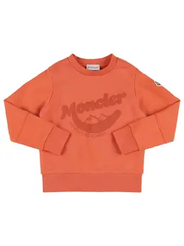 MONCLER: Бавовняні світшоти 