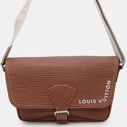 Louis Vuitton: Коричневая сумка  Épi