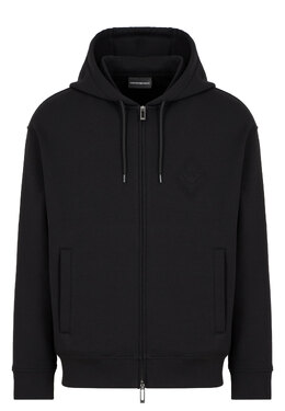 EMPORIO ARMANI: Чёрная толстовка 