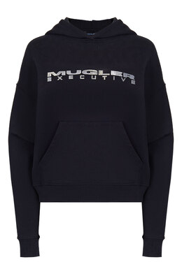 MUGLER: Чёрная толстовка 