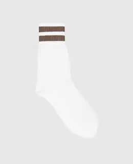 Brunello Cucinelli: Білі шкарпетки 